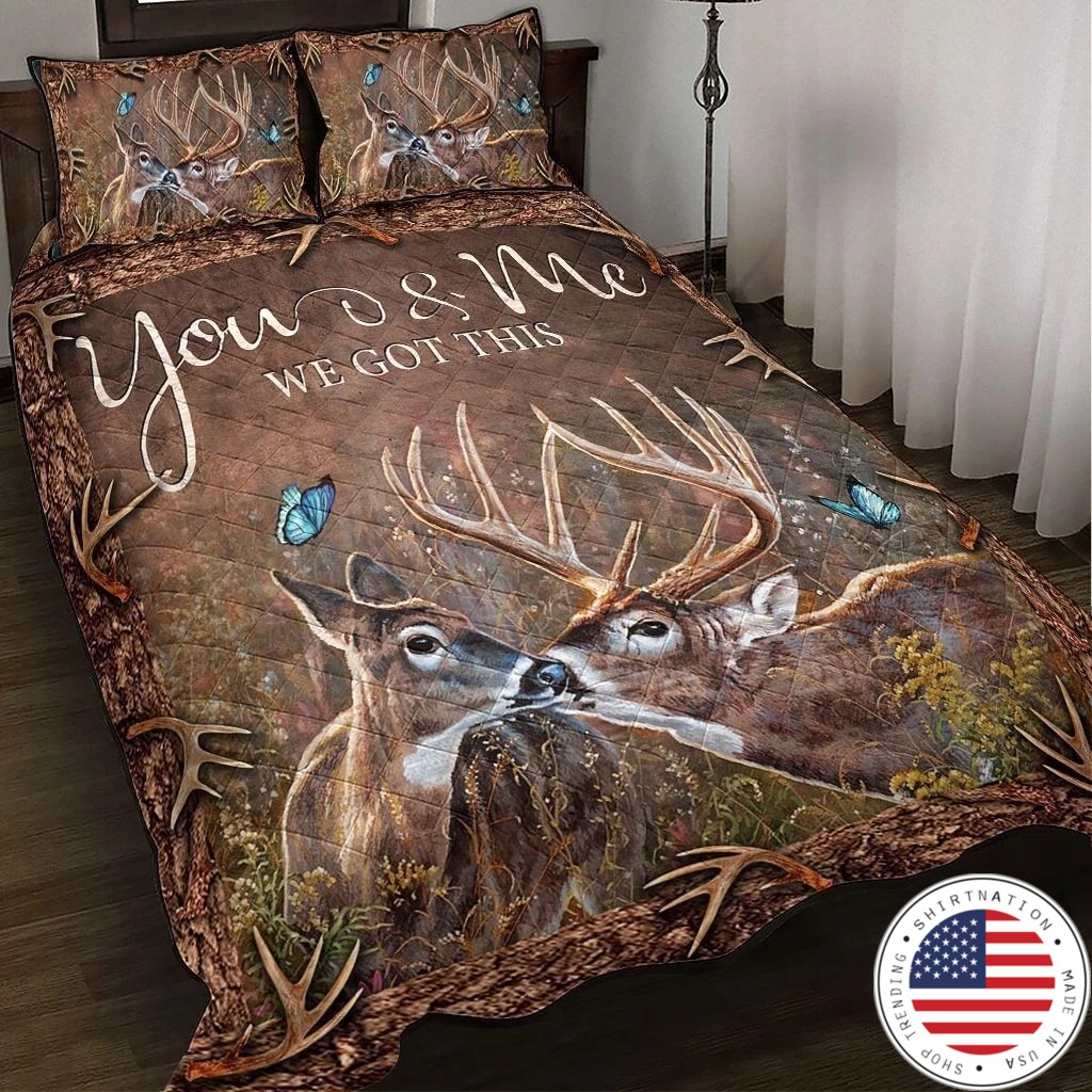 Deer hunting bedding set