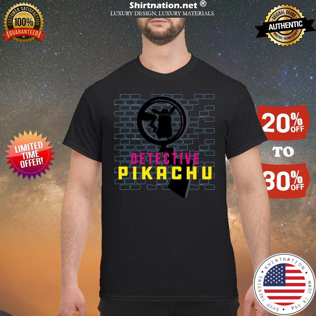 Detective pikachu shirt