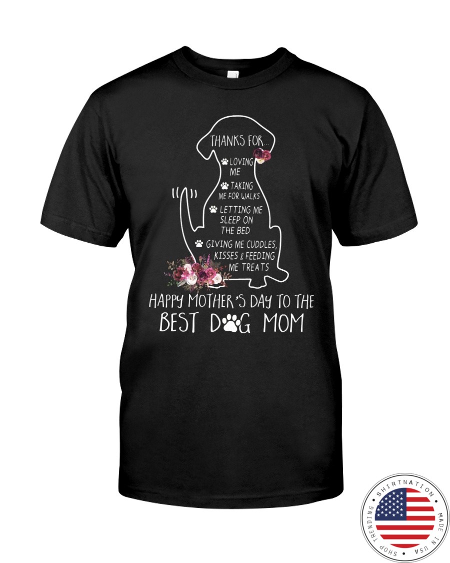 Dog Happy Mothers Day to The Best Dog Mom Shirt8