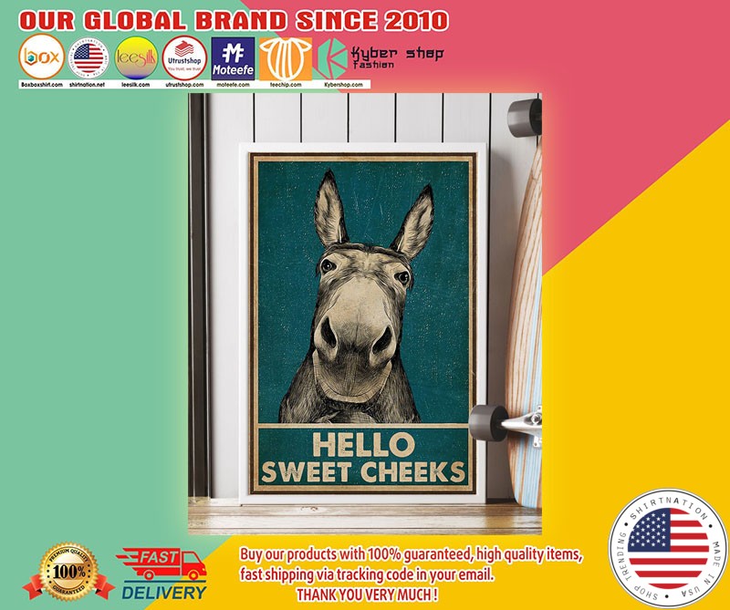 Donkey Hello Sweet Cheeks Poster1