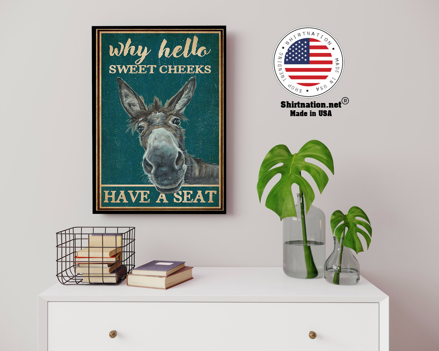 Donkey why hello sweet cheeks have a seat poster 14