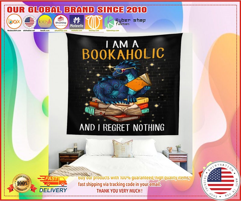 Dragon I am a bookaholic and I regret nothing blanket 4