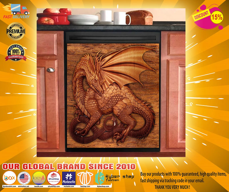 Dragon decor kitchen dishwasher2