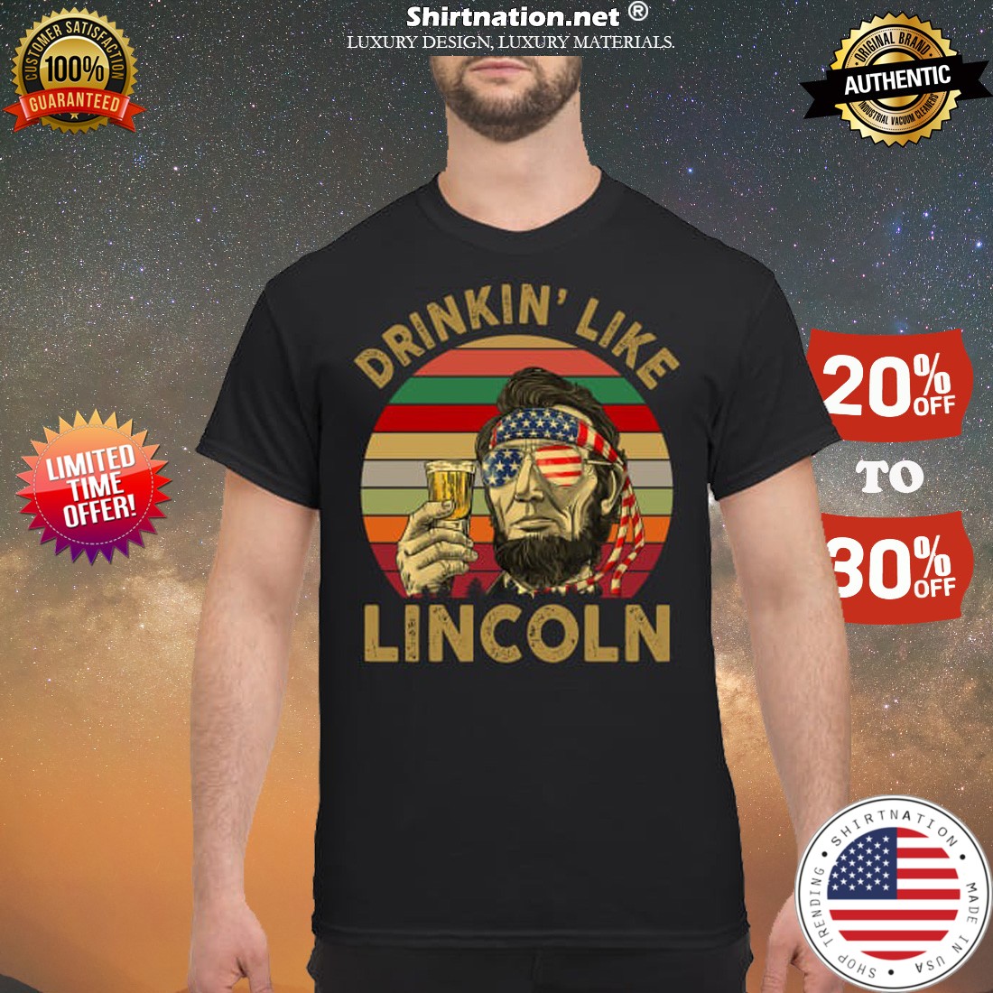 Drinking like Lincoln shirt