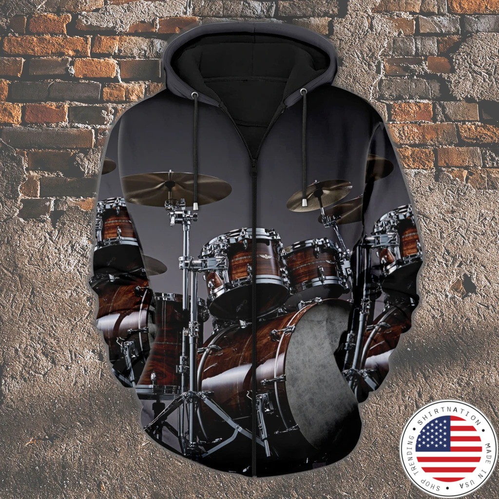 Drummer 3D zip hoodie