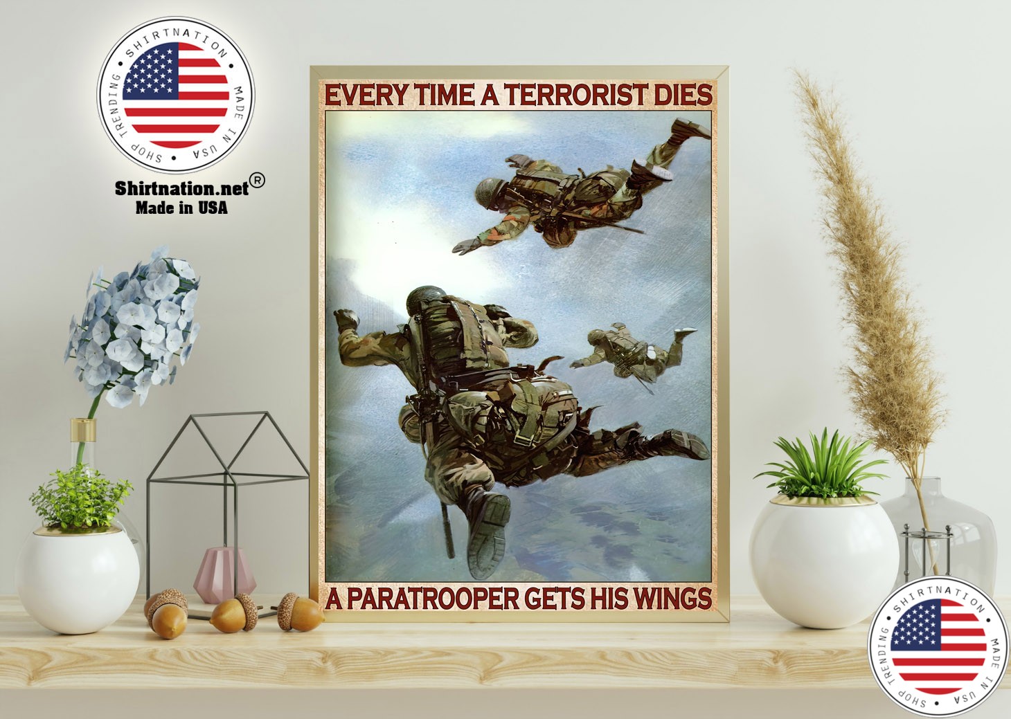 Every time a terrorist dies a paratrooper gets his wings poster 11