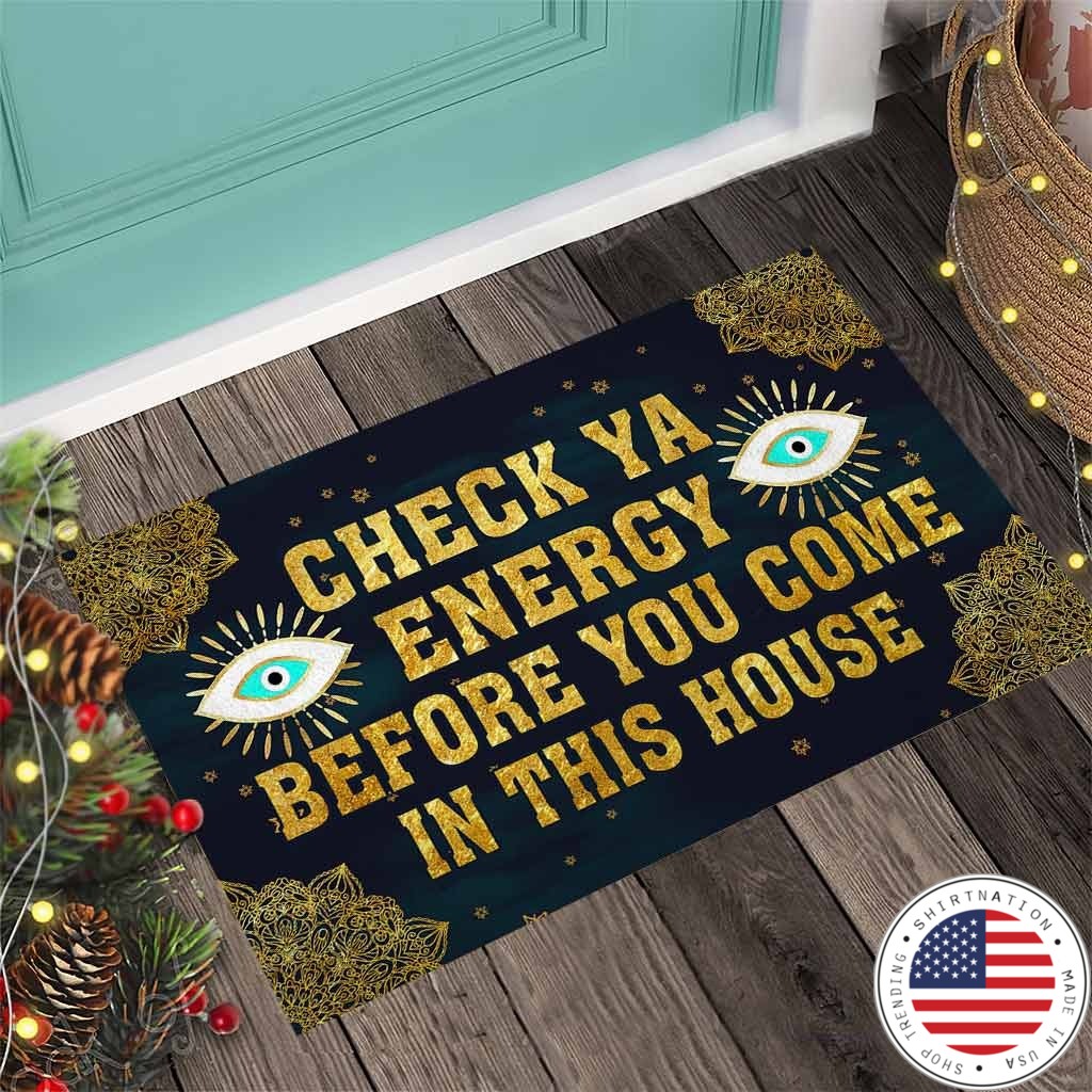 Evil eyes Check ya energy before you come in this house doormat2 1