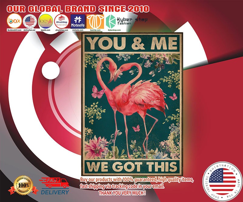 Flamingo You and me we got this poster