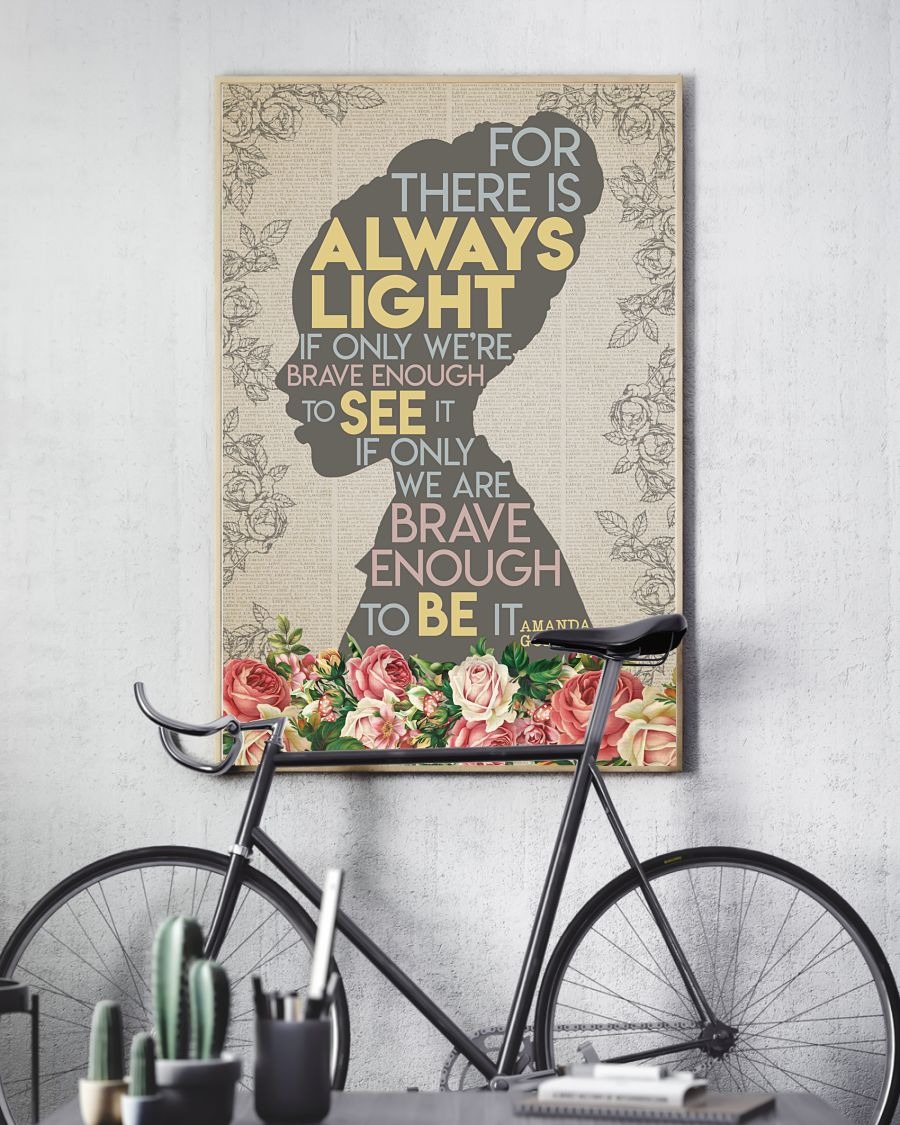 For there is always light Amanda Gorman poster