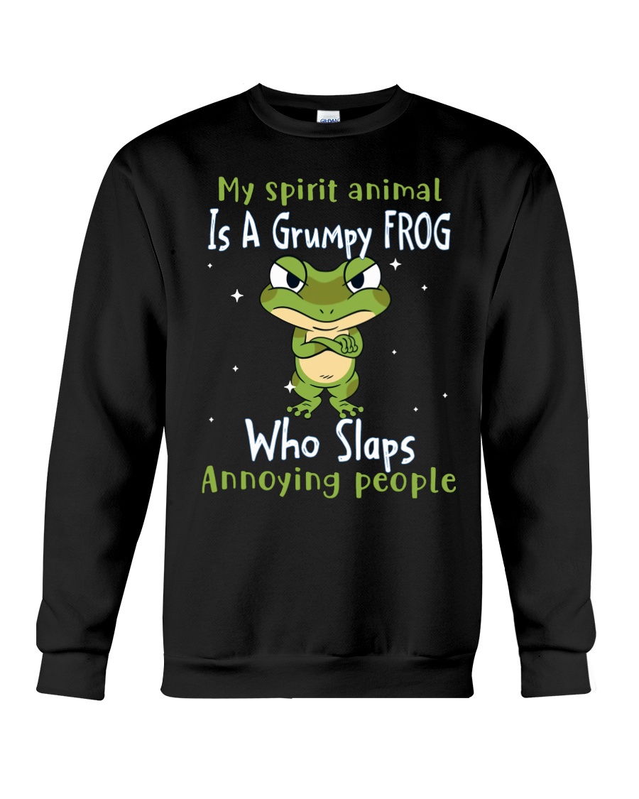 Frog My Spirit Animal Is A Grumpy Frog Who Slaps Annoying People Shirt128