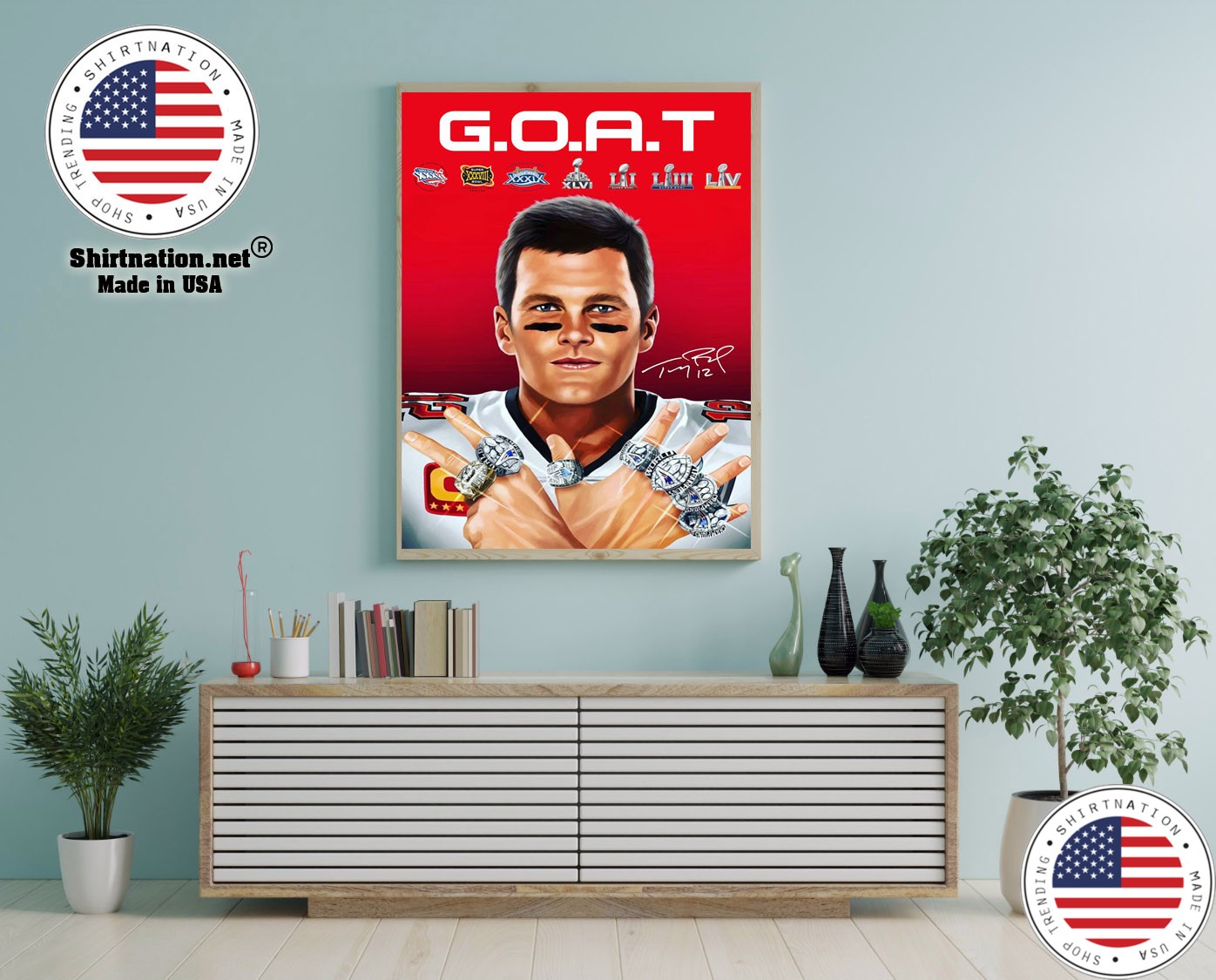 GOAT Brady 2021 poster
