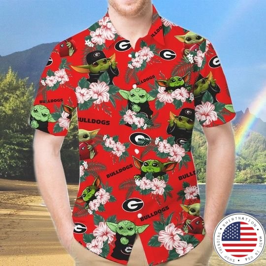 Georgia Bulldogs Yoda Hawaiian And Beach Short