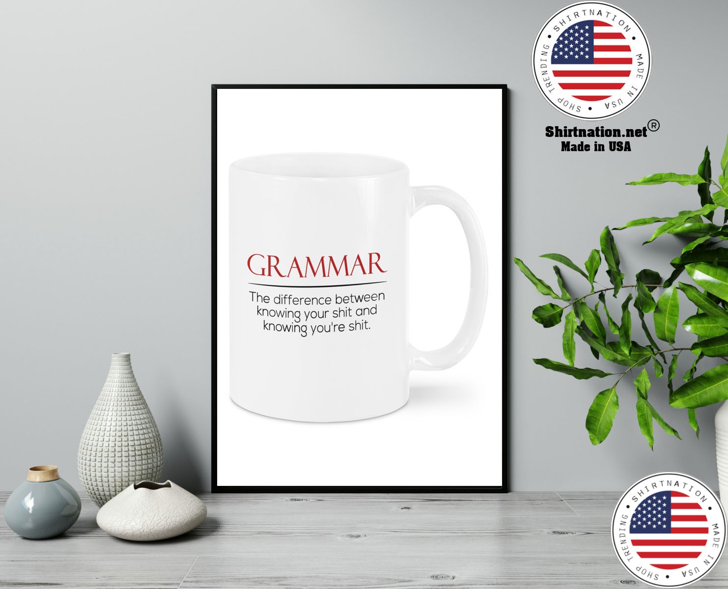 Grammar the difference between knowing your shit and knowing youre shit mug 13