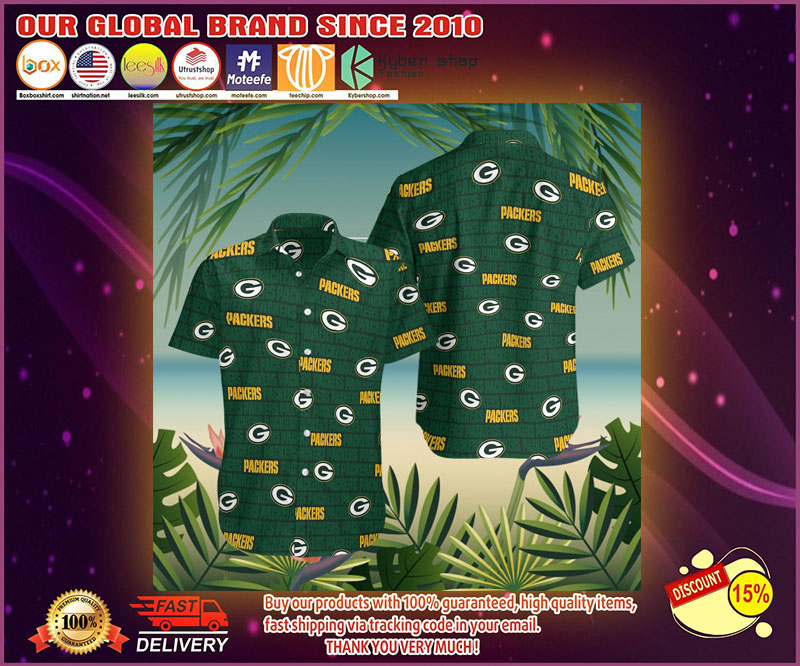 Green bay packers hawaiian shirt