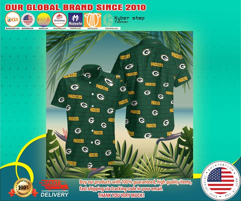 Green bay packers hawaiian shirt