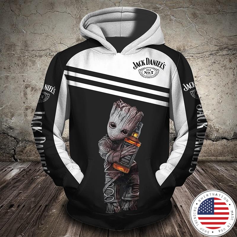 Groot Jack Daniels 3d full print hoodie