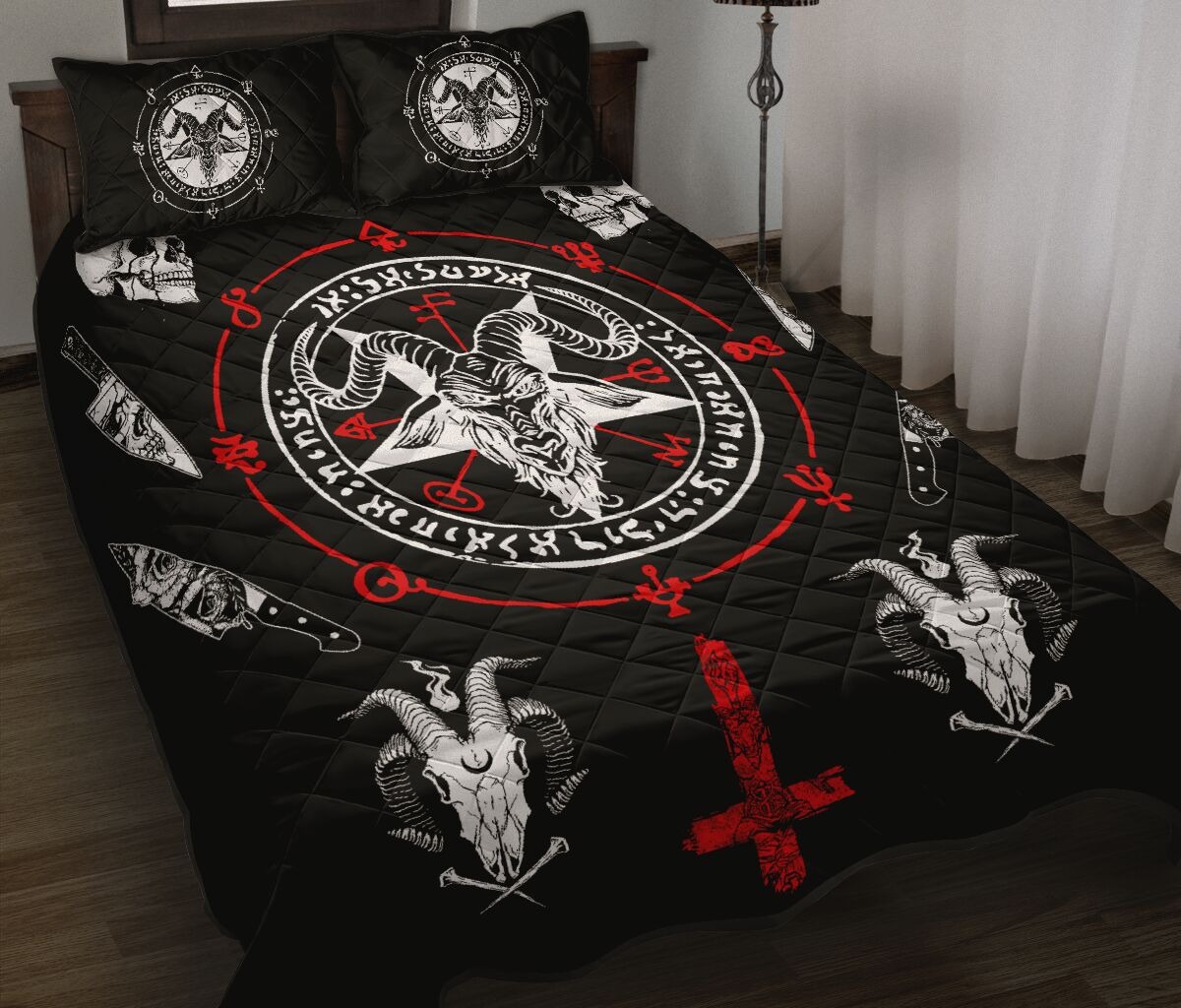 Hail Satan bedding set