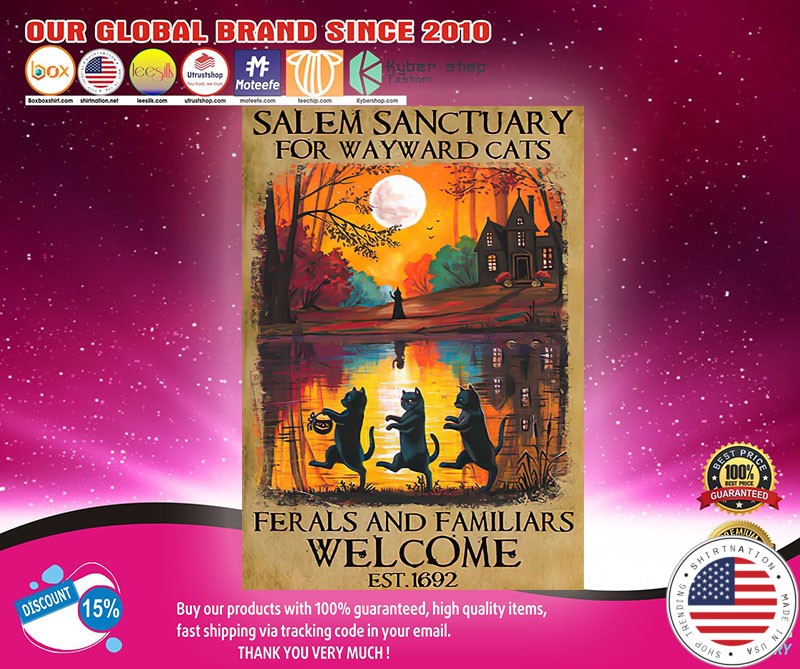 Halloween Salem sanctuary for wayward cats ferals and familiars poster1