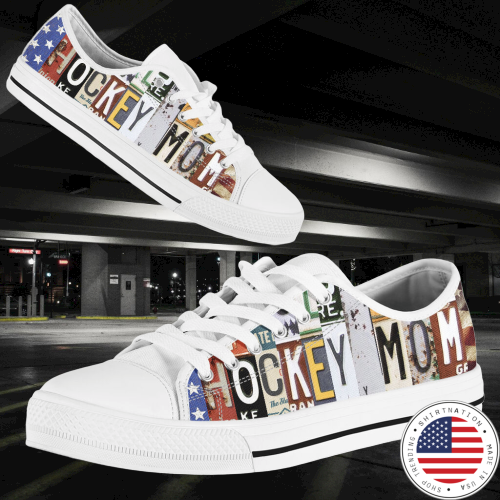Hockey mom low top shoes