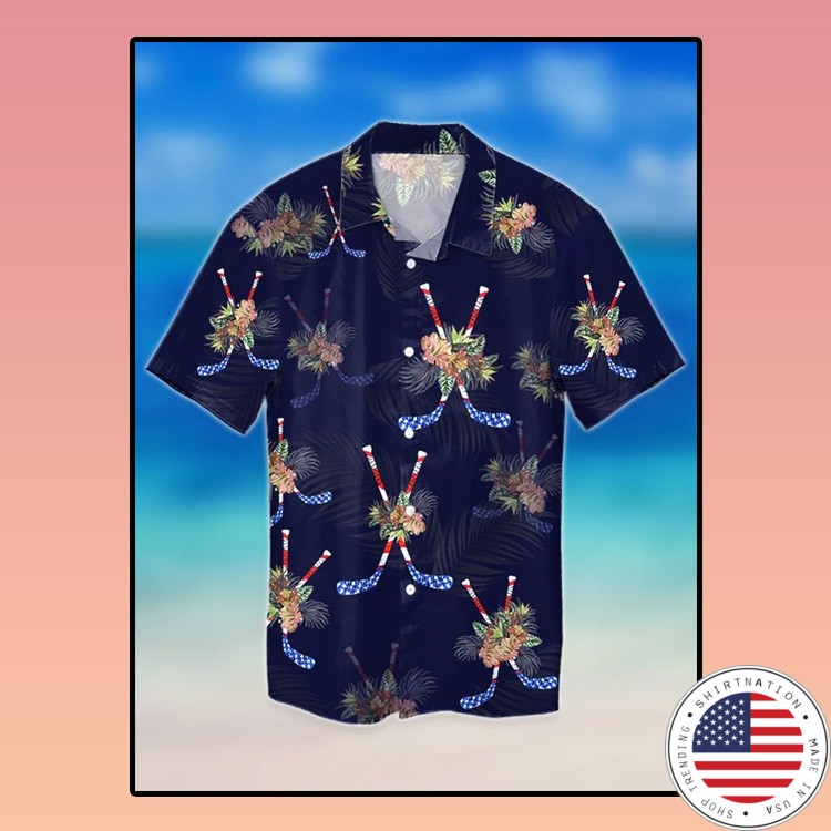 Hockey tropical hawaiian shirt1