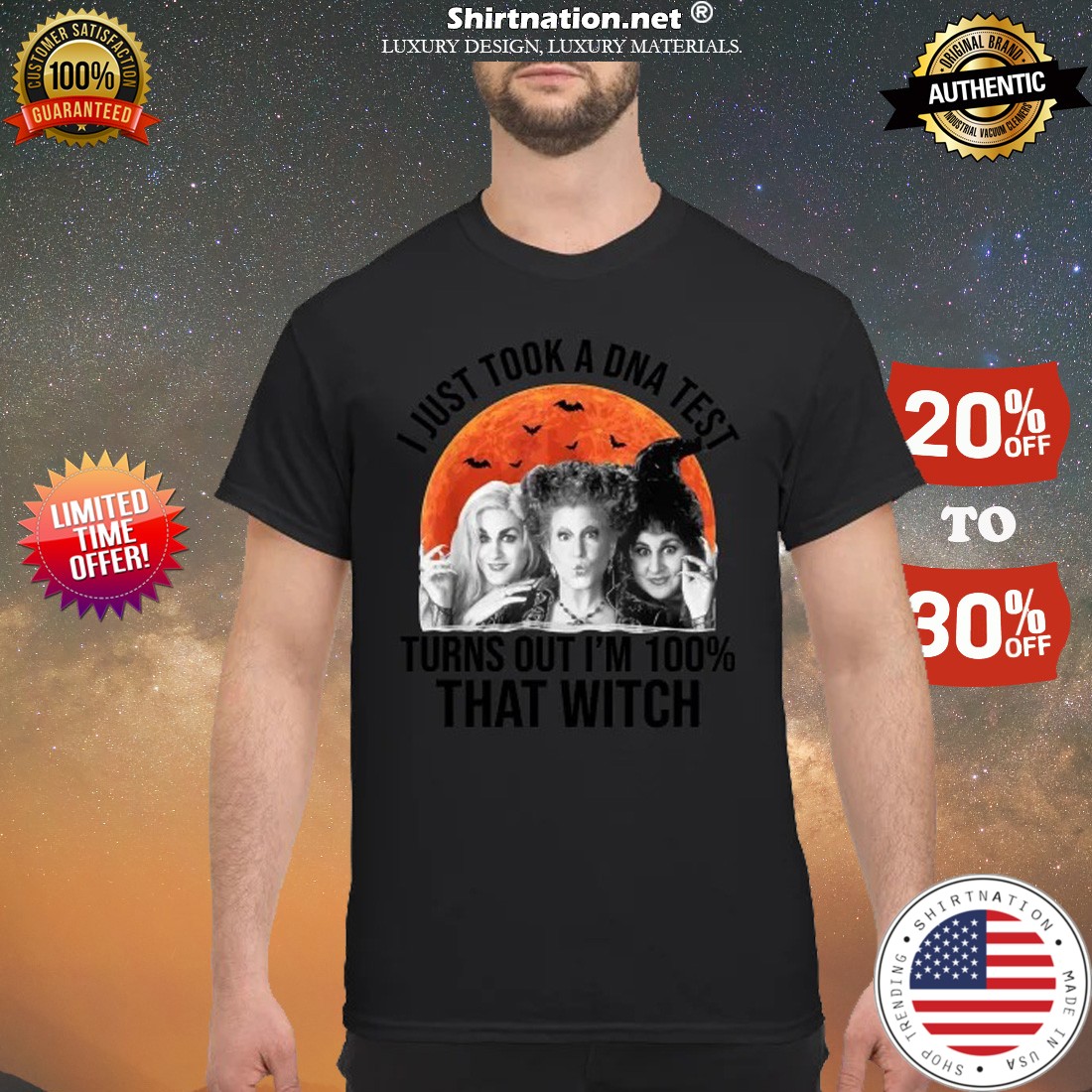 Hocus Pocus I just took a DNA test turns out I'm 100% that witch shirt