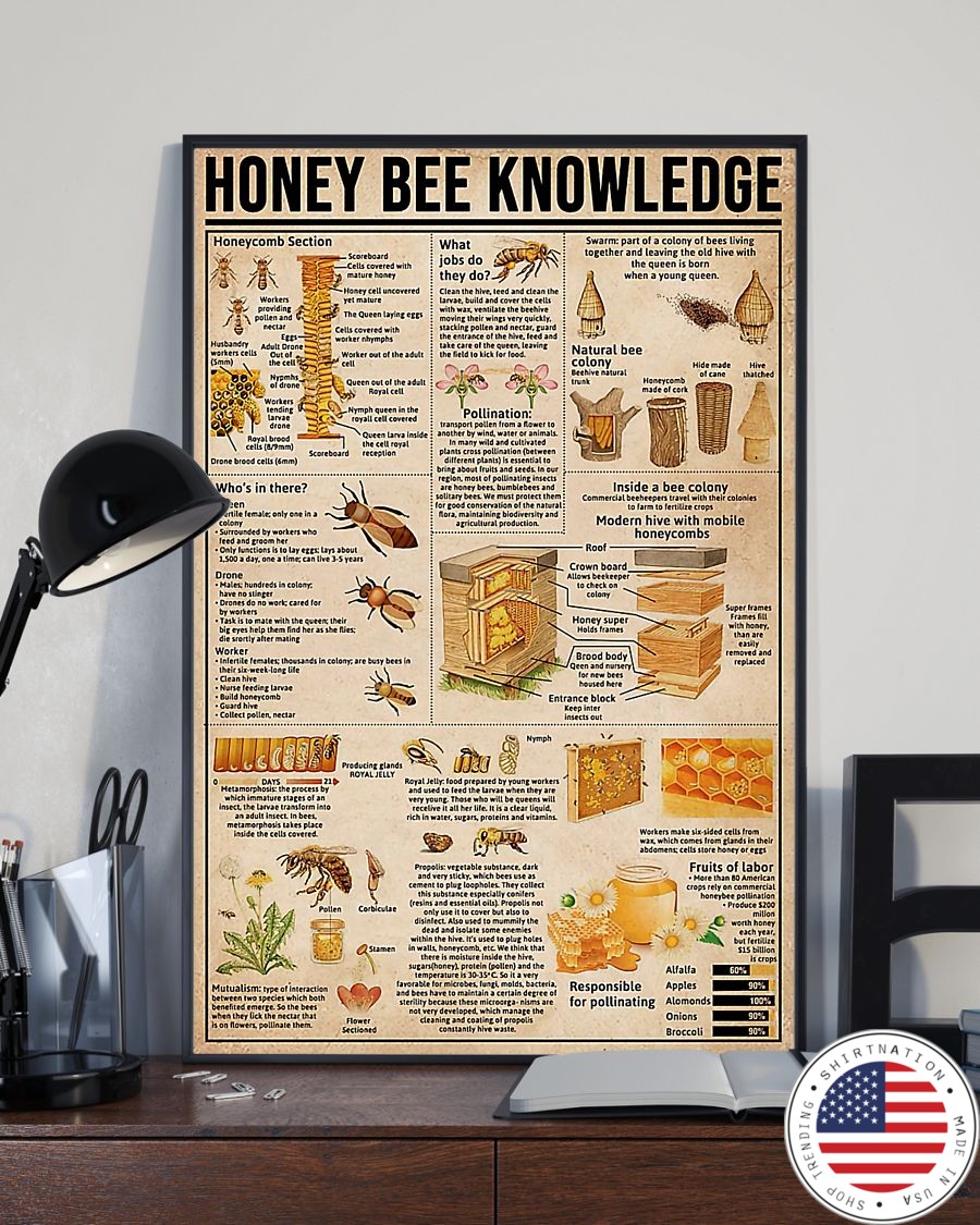 Honey bee knowledge poster