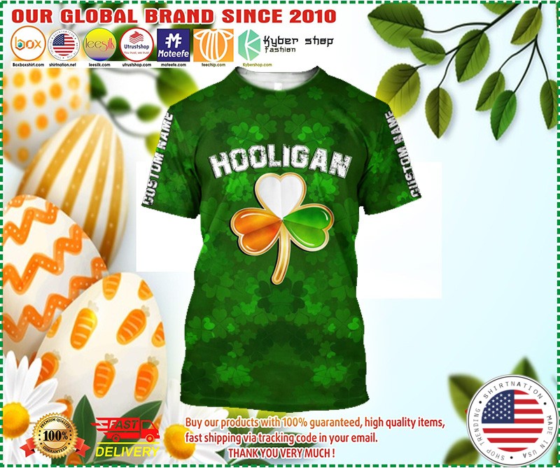 Hooligan Irish custom name 3D hoodie 3