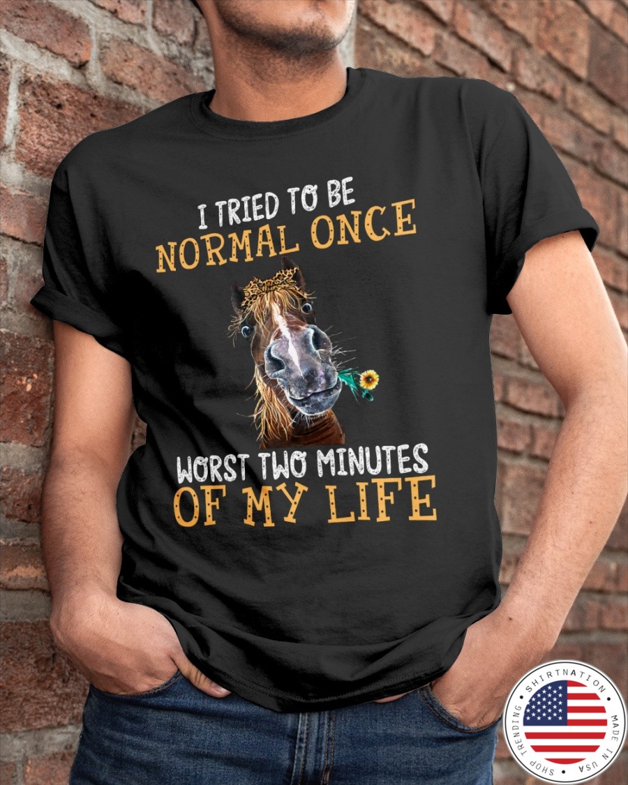 Horse I Tried To Be Normal Once Worst Two Minutes Of My Life Shirt2