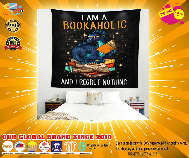 I am a bookaholic and I regret nothing tapestry2