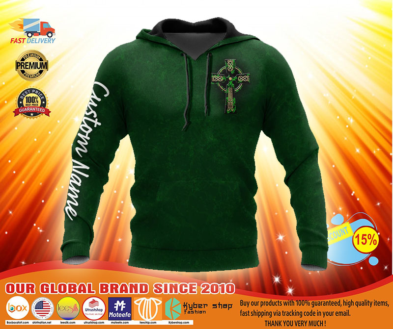 Irish St.Patrick day custom name 3D hoodie2