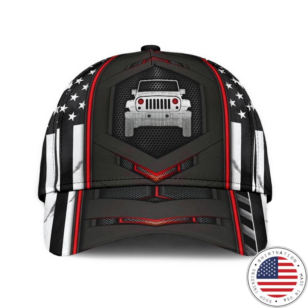 Jeep red flag carbon cap