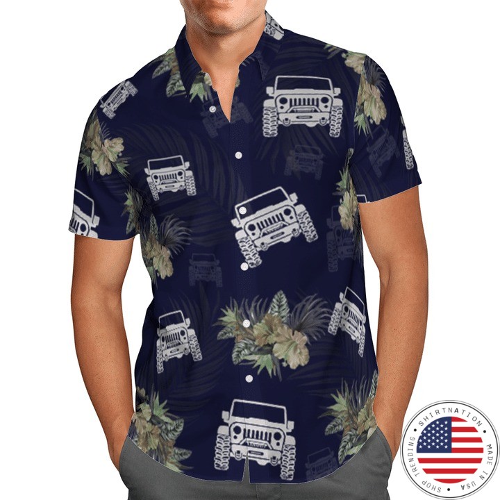 Jeep tropical hawaiian shirt