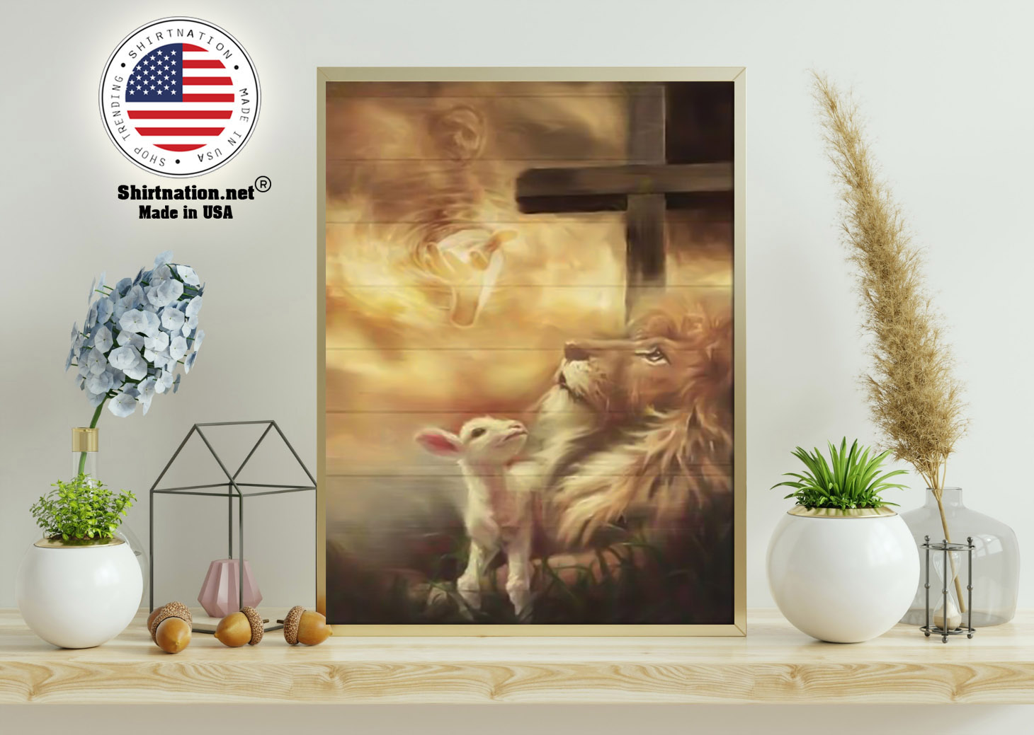 Jesus Lion and Lamp canvas poster 11