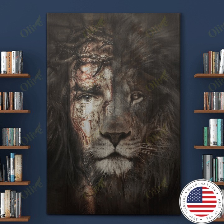 Jesus and Lion canvas 4