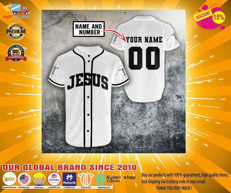 Jesus christian custom name and number baseball jerseyshirt2