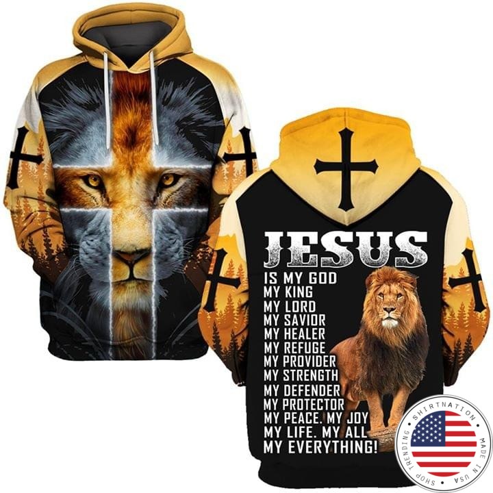 Jesus is my God my king my everthing all over 3D print shirt