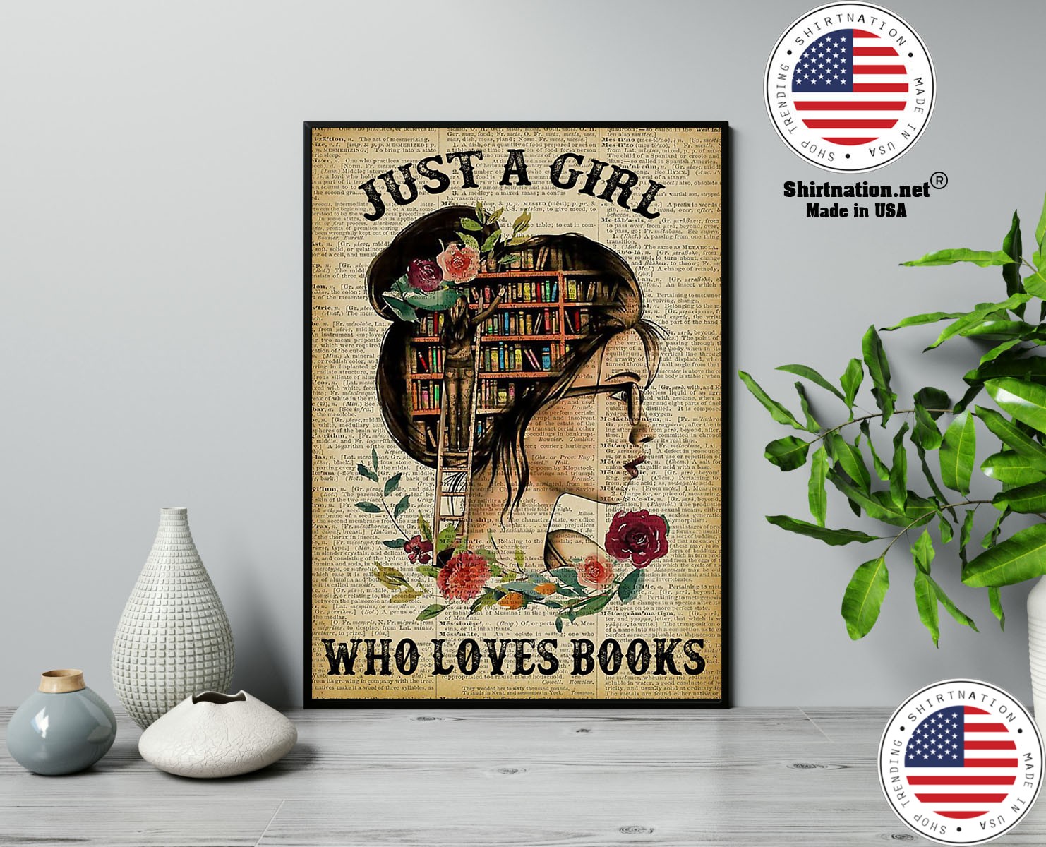 Just a girl who loves books poster 13