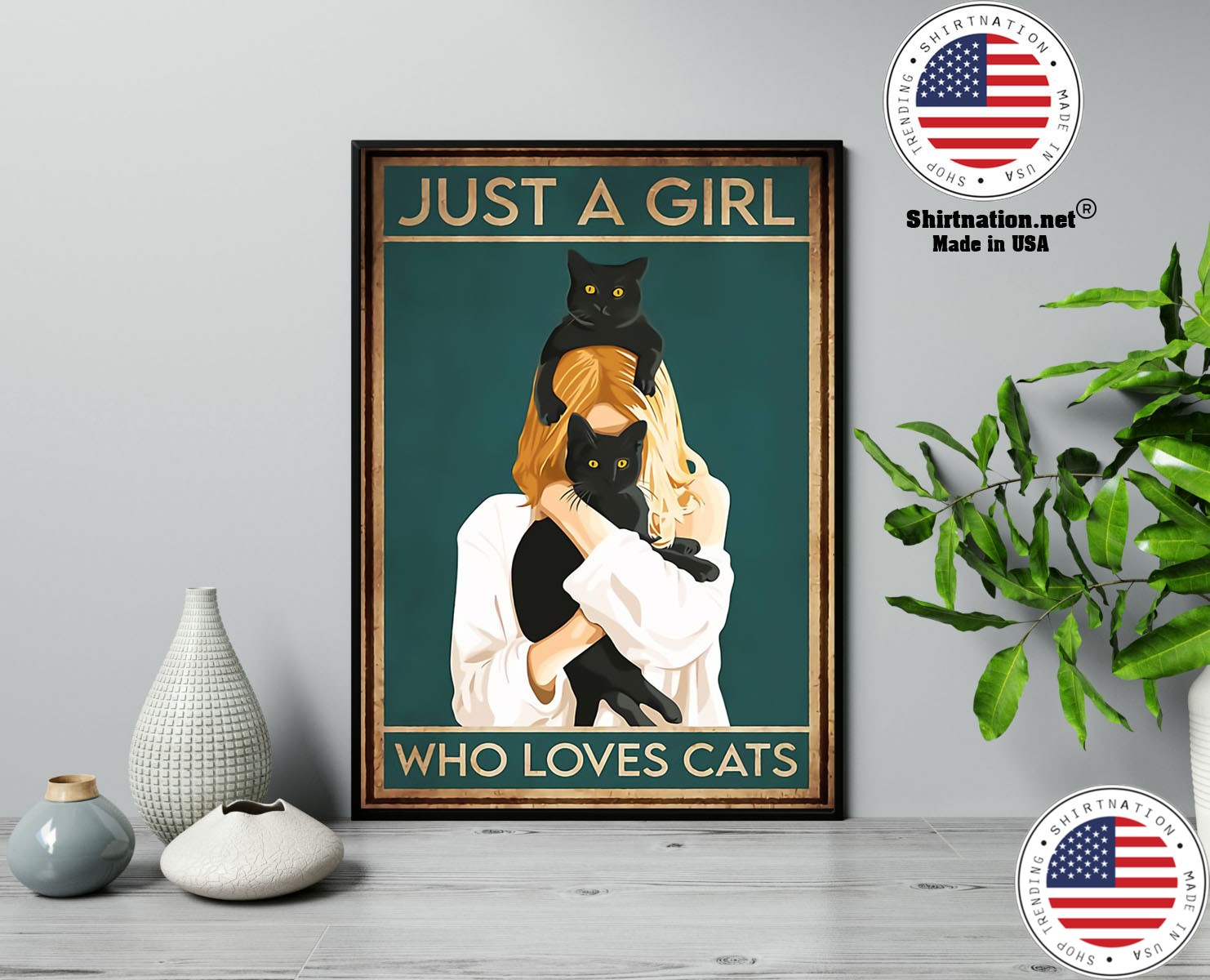 Just a girl who loves cats poster 13