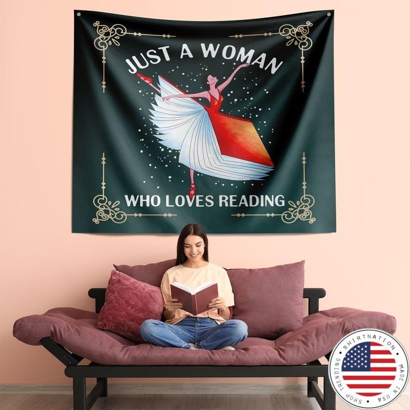 Just a woman who loves reading blanket
