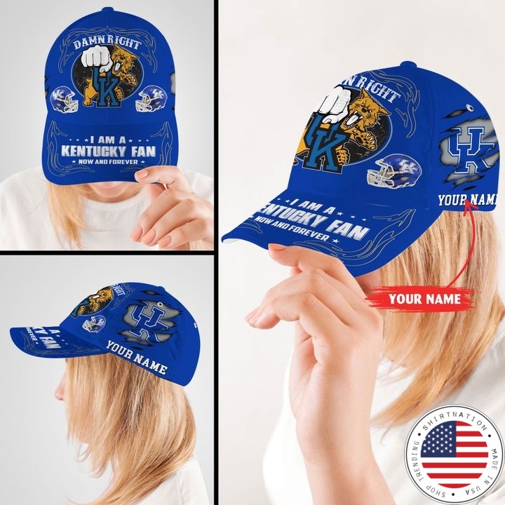 Kewi Damn right I am a Kentucky fan now and forever custom cap2