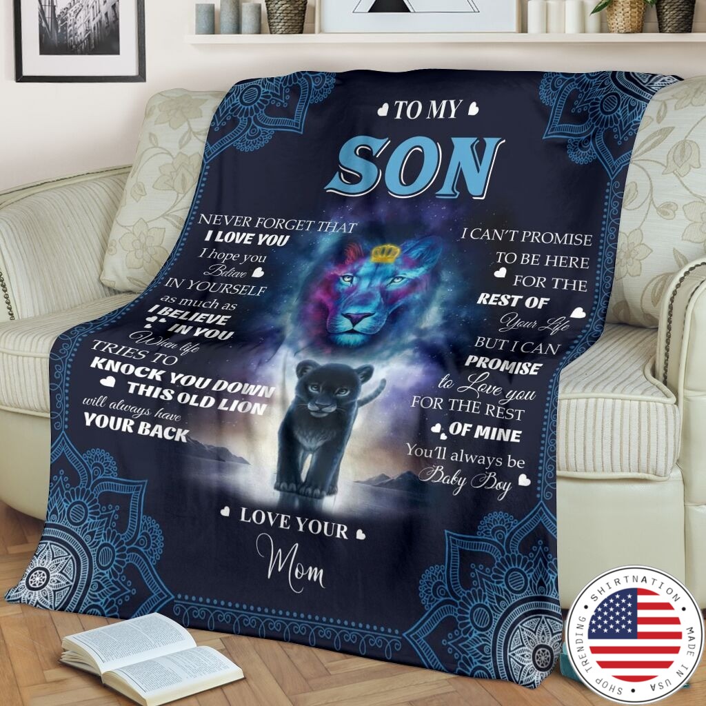 Lion to my son blanket2