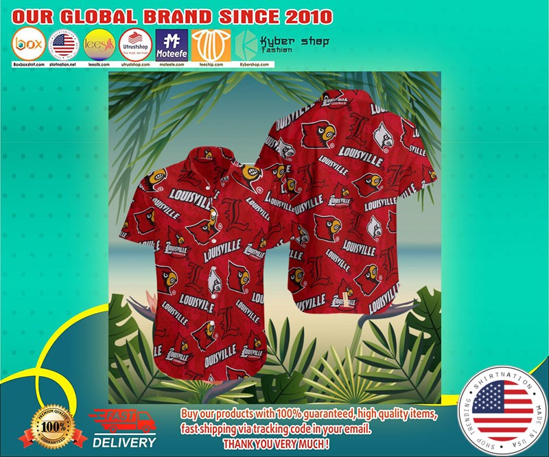 Louisville cardinals hawaiian shirt