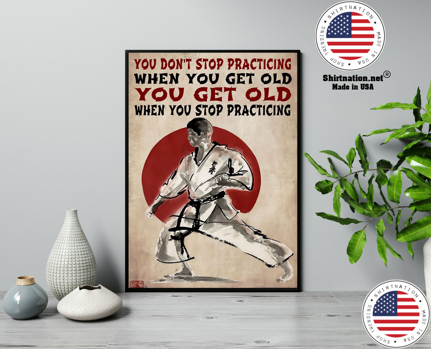 Martial arts You dont stop practicing when you get old poster 13
