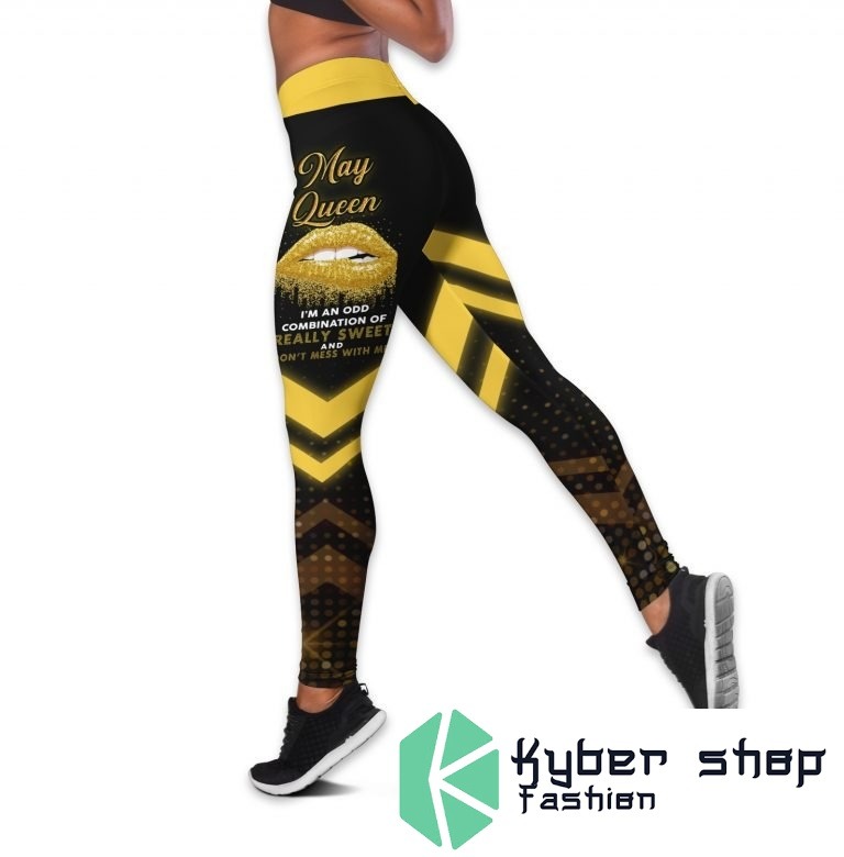 May queen really sweet and dont mess with me custom name 3D hoodie and legging