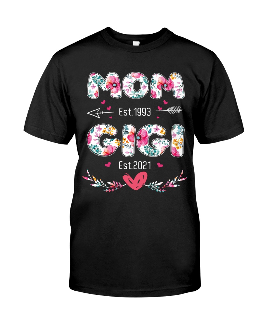 Mom est.1993 GiGi Est.2021 Shirt3