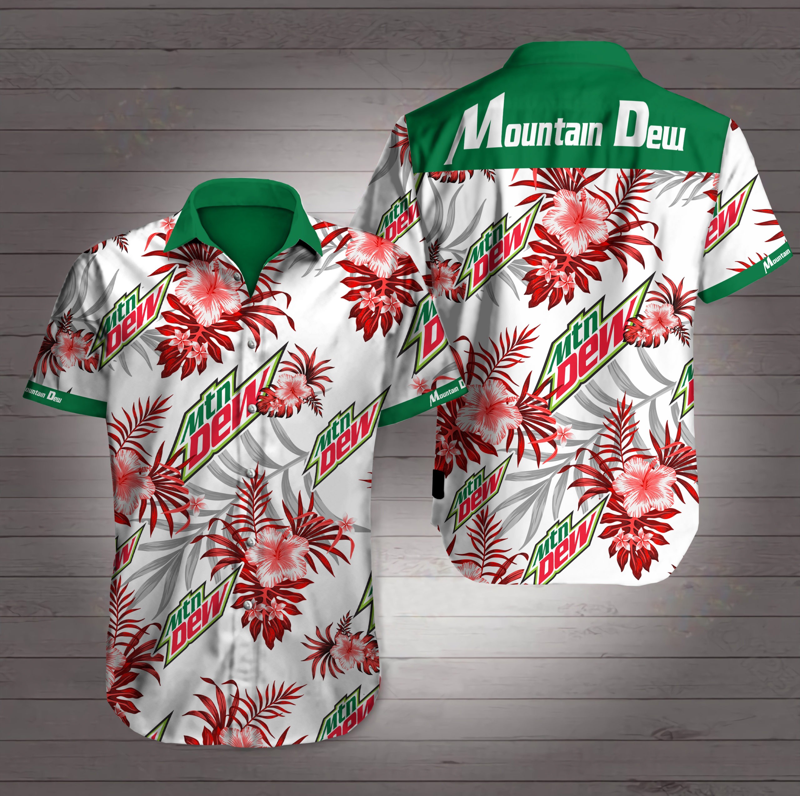 Mountain dew hawaiian shirt