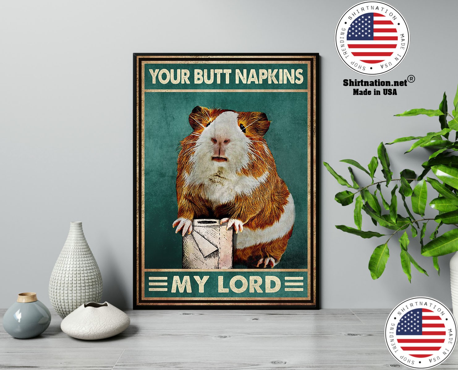 Mouse Guinea pig Your butt napkins my lord poster 13