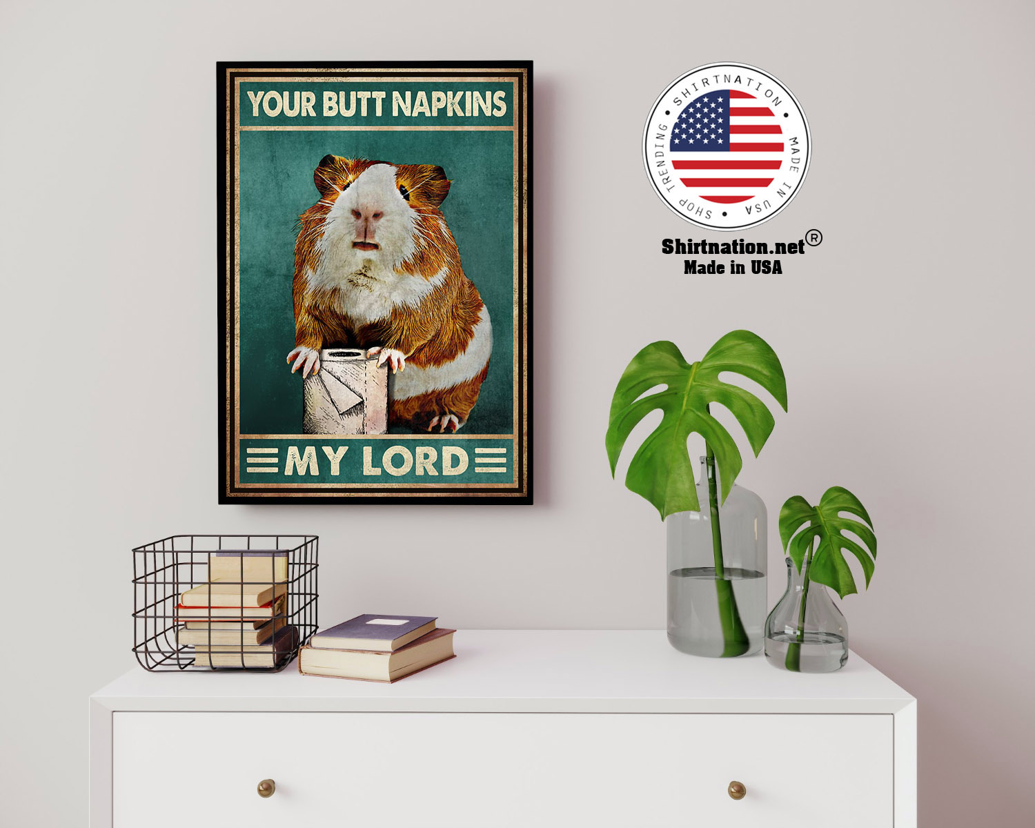 Mouse Guinea pig Your butt napkins my lord poster 14