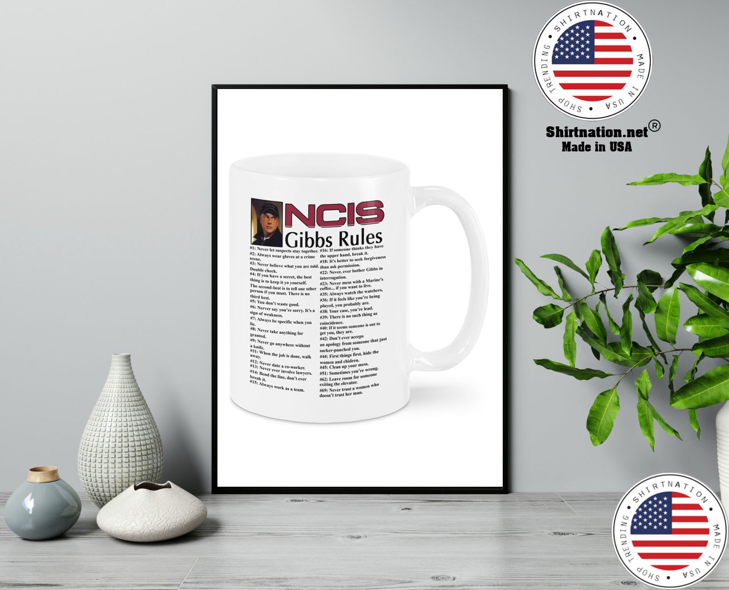 NCIS gibbs rules mug 13