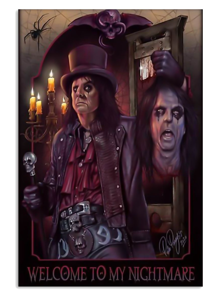 Alice Cooper welcome to my nightmare poster